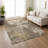 Machine Washable Indoor/Outdoor Leavittsburg ACN2239 Floral Rug-1286490698