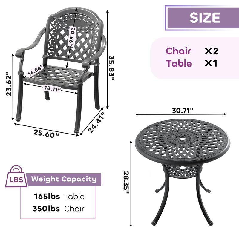 Patio Dining Set Table,, 2