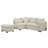 L-Shaped Sectional Pull Out Sofa Bed Sleeper Sofa With Two USB Ports, Two Power Sockets And A Movable Storage Ottoman-1457651232