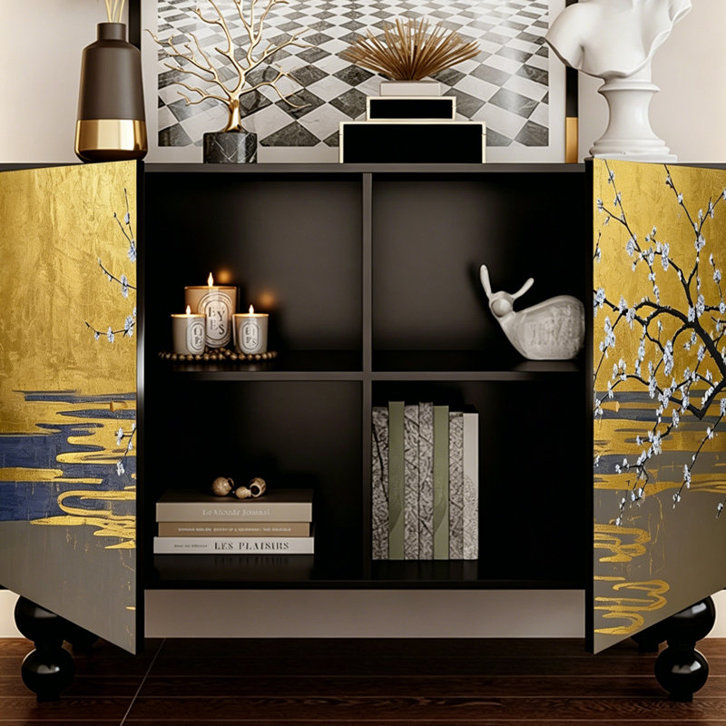 Armoire d'entrée en bois massif