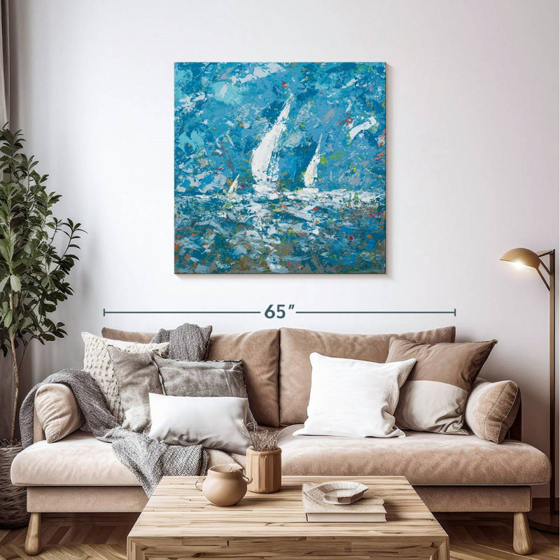Avery Sailing II, 39" H x 39" W