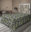 Vert olive, blanc, brun / floral