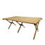 Table de patio pliable en bois naturel