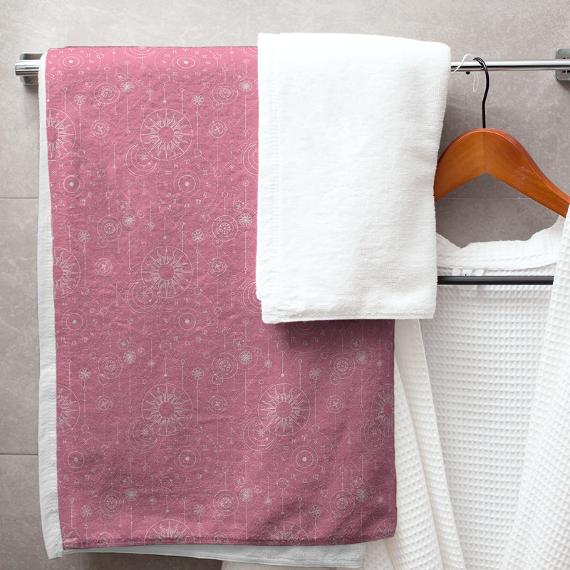 Katelyn Elizabeth Cotton Blend Bath Towel, Pink