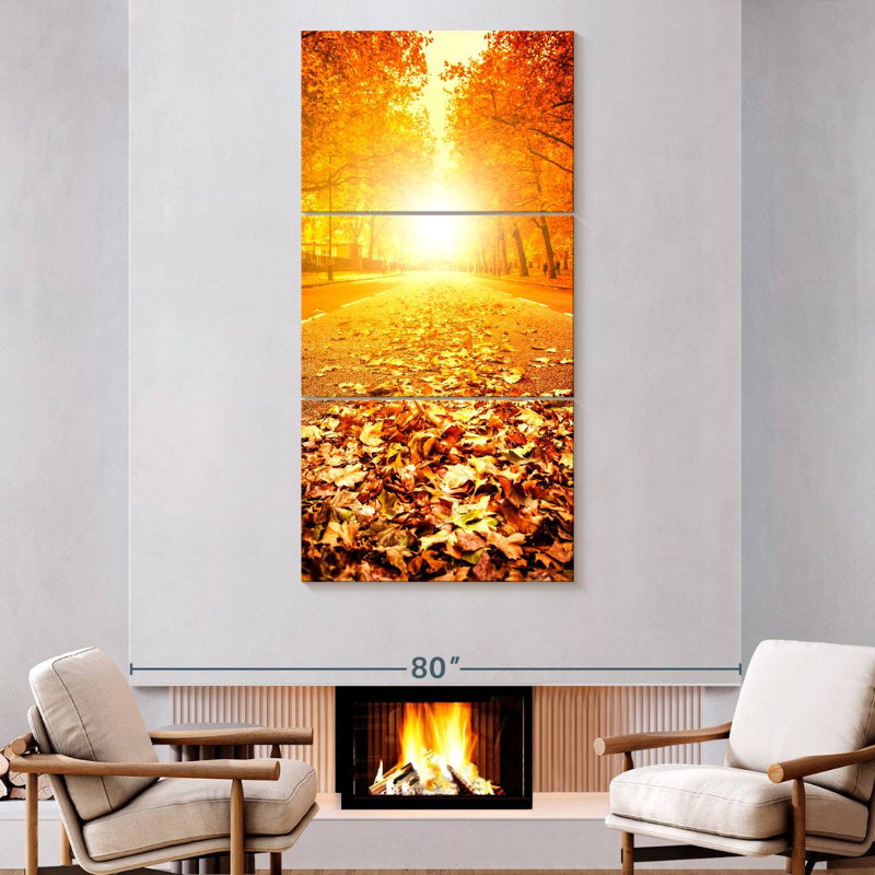 Fallen Leaves, 80" H x 39" W