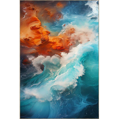Tapis tissé à motif lavable Seashore