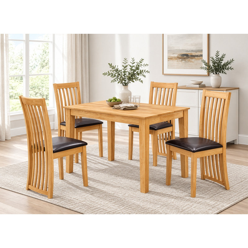 Larissa 4 -Person Solid Wood Dining Set