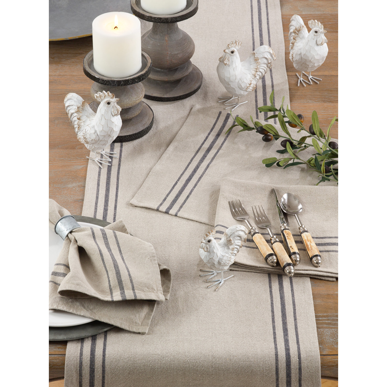 Titania Striped Table Runner