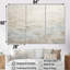 Beige bleu océan tempête III - ensemble de reproductions d'art abstrait-107768488-107768485