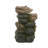 Decorative 5-Tier Inspired Water Fountain with 4 LED Lights - 18.9" x 16.1" x 30.3" - Brown
