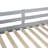 Twin Over Twin Bunk Bed With Slide And Ladder, Gray