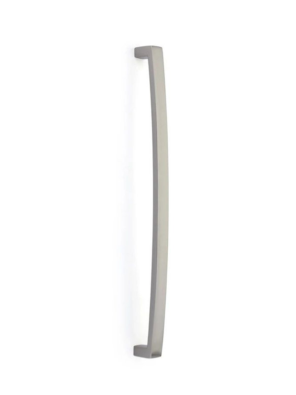 Poignée de porte de douche en verre Emtek Bauhaus (GBTB), 18", Nickel satiné