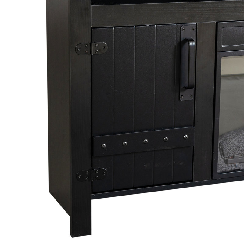 Meuble télé, meuble télé, meuble télé, meuble de rangement, centre de divertissement avec foyer électronique