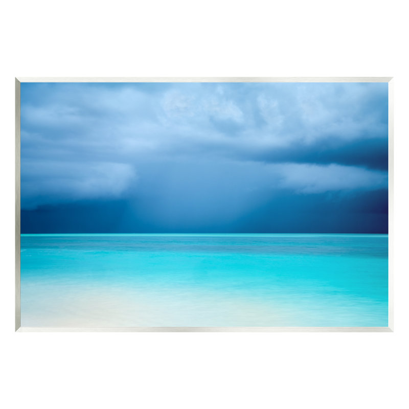 «Au-537-Giclee Turquoise Ocean Landscape» par Dennis Frates, photographie, Giclée encadrée noir minuit
