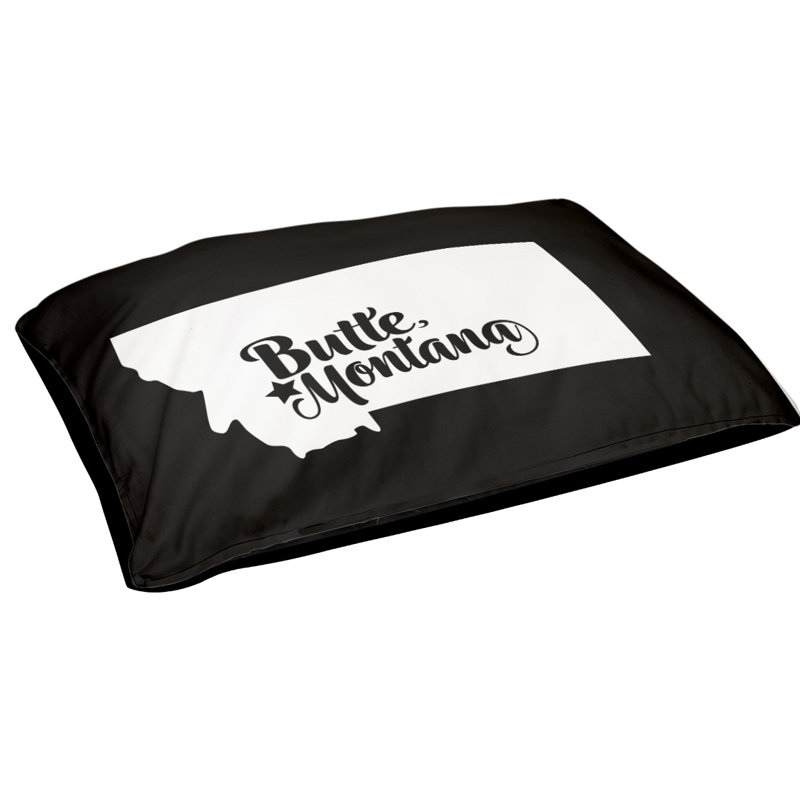 Coussin pour chien d’extérieur butte montana, Petit (l 28 po x P 18 po x H 6 po), Noir