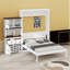 Lit escamotable avec armoire de rangement, support à vin, tiroirs et DEL-319281387