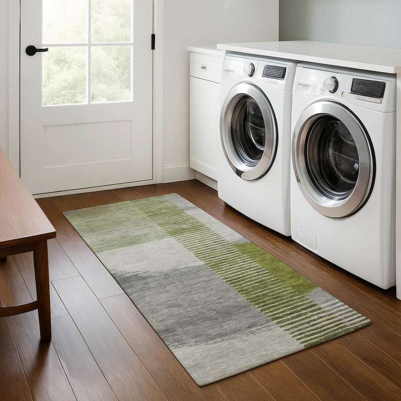 Premium Machine Washable Ansley Geometric Rug, Runner 2'3" x 7'6"