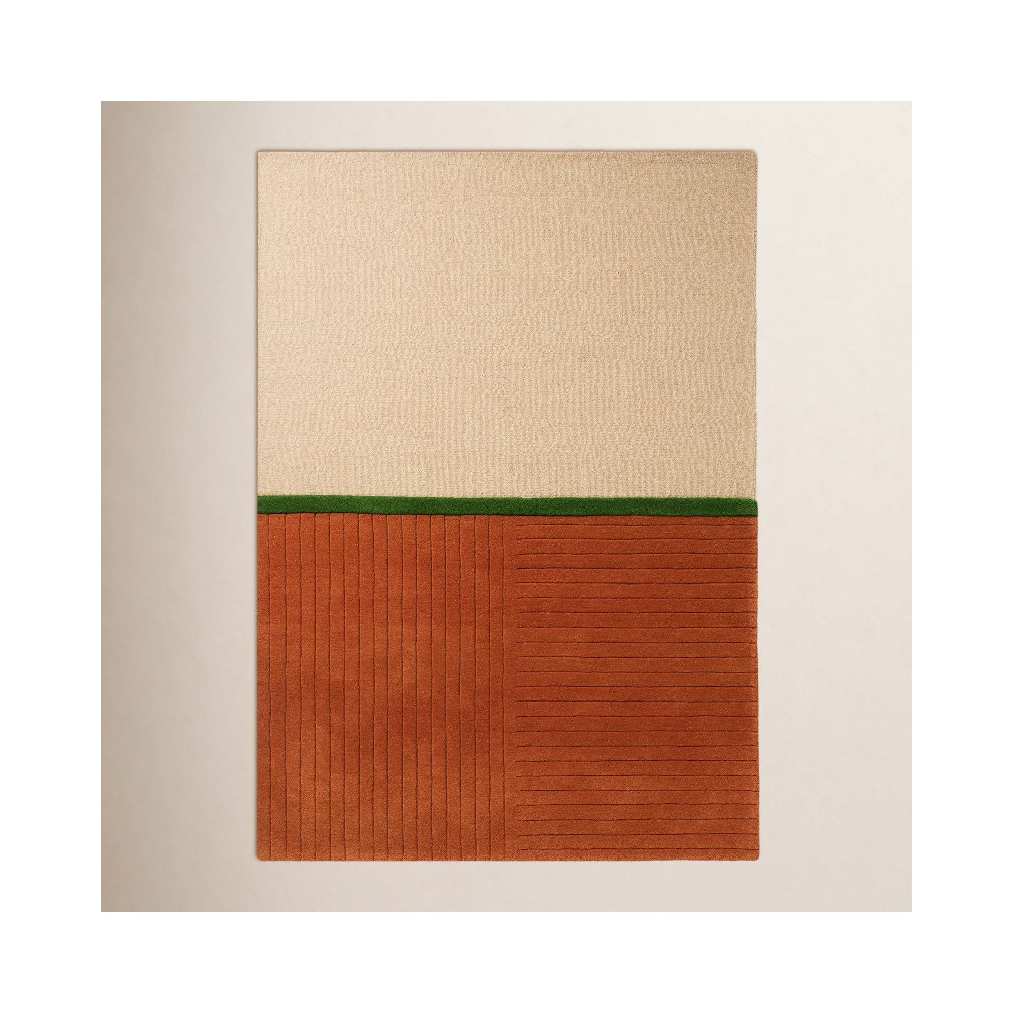 Decor Handmade Wool Rug, Rectangle 6'7" x 9'2"