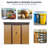 8Ft X 6Ft Outdoor Metal Storage With Lockable Sliding Doors And Transparent Plate For Garden, Lawn-123924920
