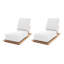 Hermosa Outdoor Teak Chaise Lounge-311407012