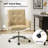 Auric Mid-Century Modern 23" W Leather Height-Adjustable Swivel Office Chair with Button Design-779435313