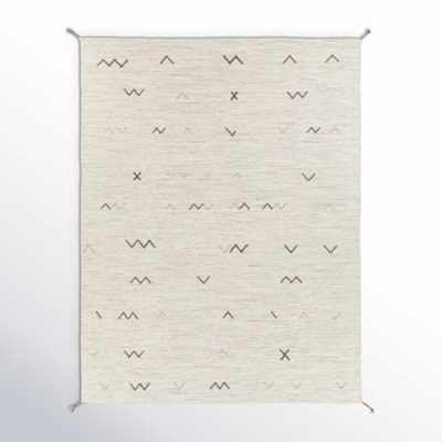 Bodie Handmade Wool Light Gray/Light Brown Rug