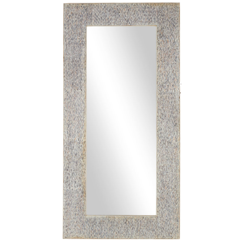 Solid Wood Rectangle Floor Mirror