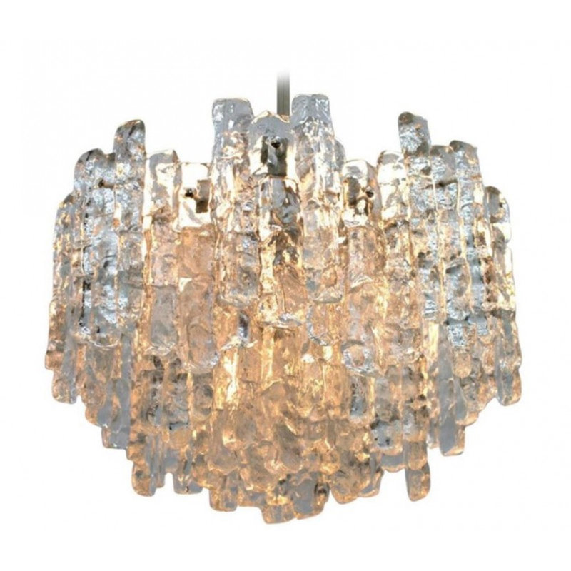 Lustre à niveaux Kalmar Icicles Troxler, Bronze, Transparent, 20” Wide x 14” Height