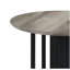 Table de bout en chêne antique et noir avec double piédestal