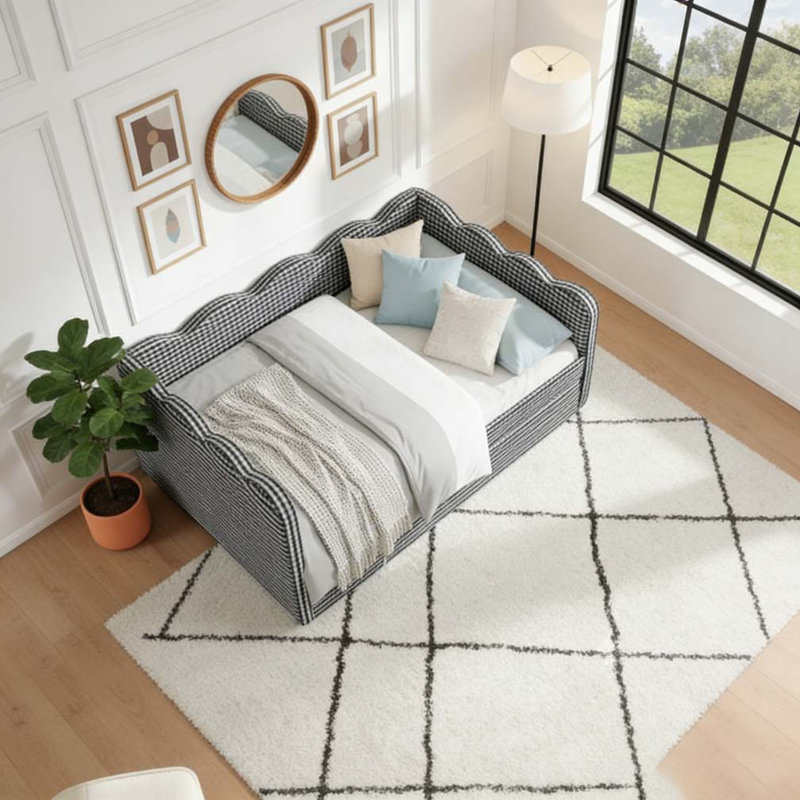 Lit de jour double, Lit gigogne simple, Noir