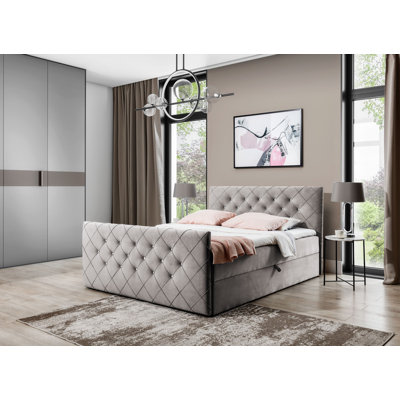 Boxspringbett Noor mit Topper und Bettkasten