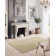 Alja Machine Washable Plain Silky Tufted Beige Rug