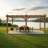 12 ft. W x 20 ft. D Breeze Solid Cedar Wood Pergola with Retractable Canopy-90582543-90582541