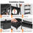 Slim Storage Cart 4 Tier, Storage Organizer Rolling Utility/ Mobile Shelving Unit Slide Out Storage Cart-1297406517