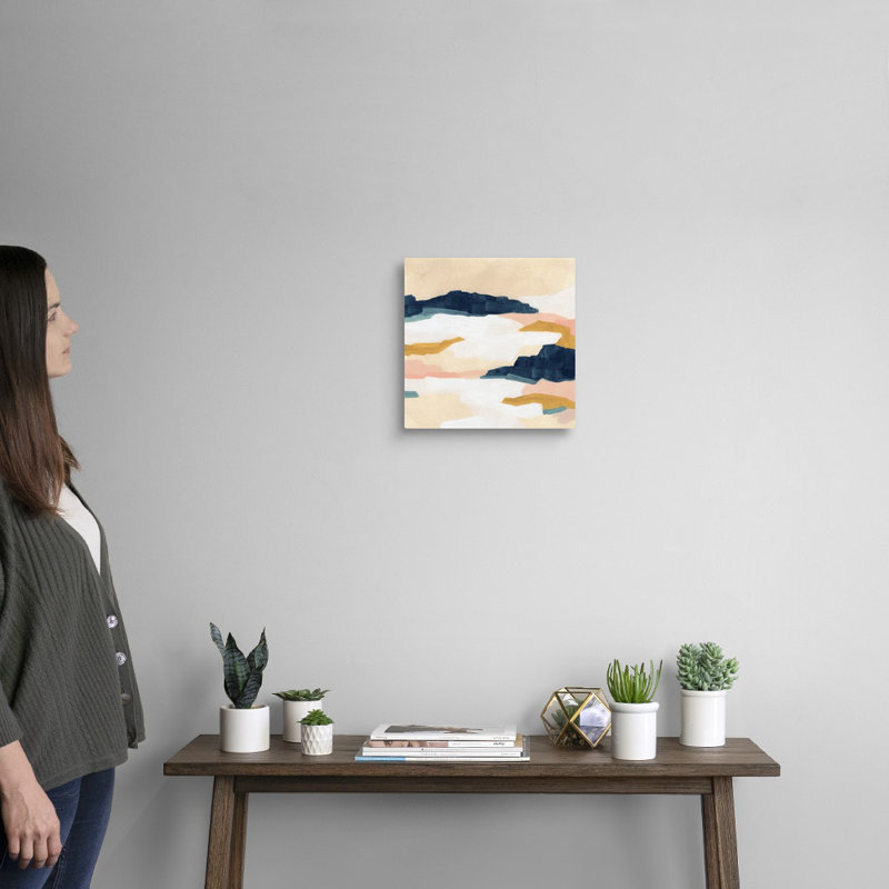 «Dusk Plains I» par June Erica Vess - reproduction d'art, Toile tendue, H 12 po x l 12 po x P 1,25 po