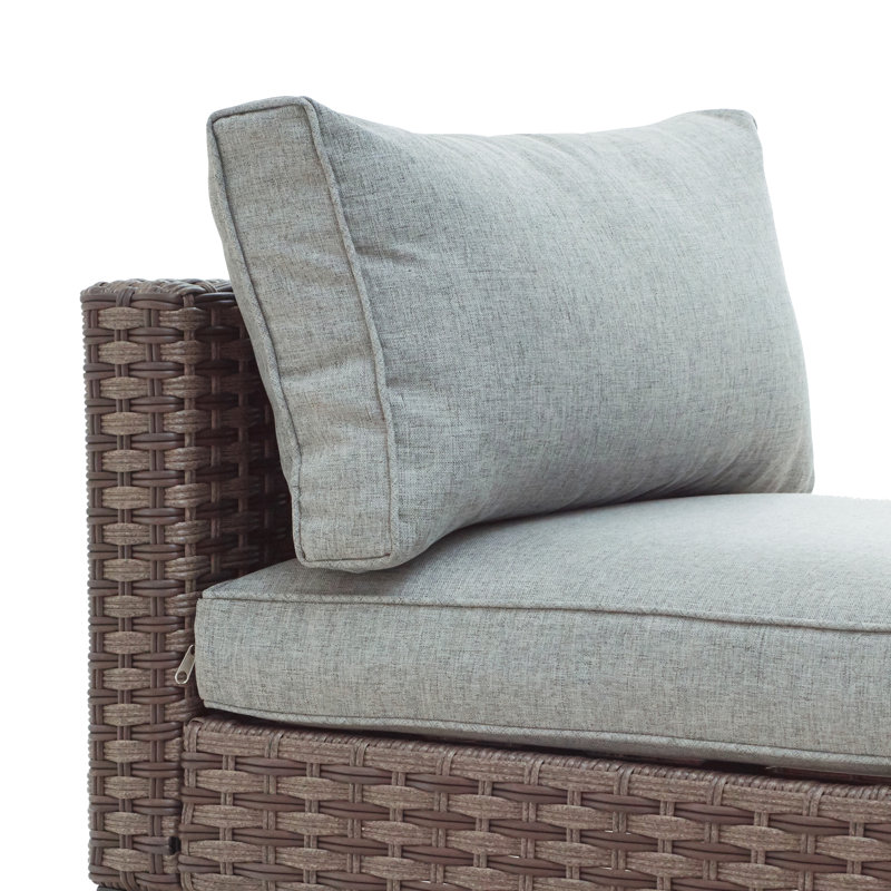 Hesse 4 - Person Wicker Seating Group with Cushions