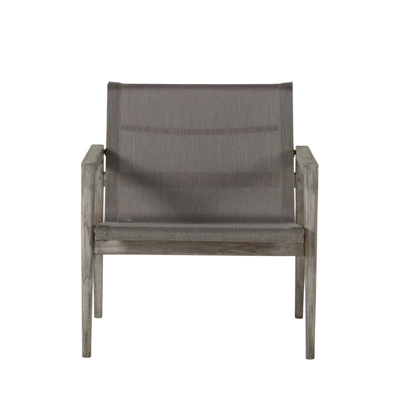 Coast Patio Lounge Chair, Oyster Teak Frame/Gray Sling