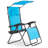 Outdoor Folding Recliner Lounge Chair with Shade Canopy And Cup Holder-1873430497