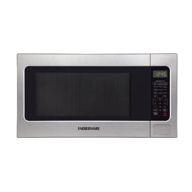 Midea 0.9 cu. ft. 1000-Watt Commercial Countertop Microwave Oven  Programmable in Stainless Steel In and Out 1025F1A - The Home Depot