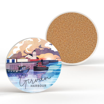 Sumpter Ceramic Round 1 Piece Coaster