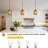 3Pcs Woven Pendant Lights Ceiling Light Fixture Chandeliers For Dining Room