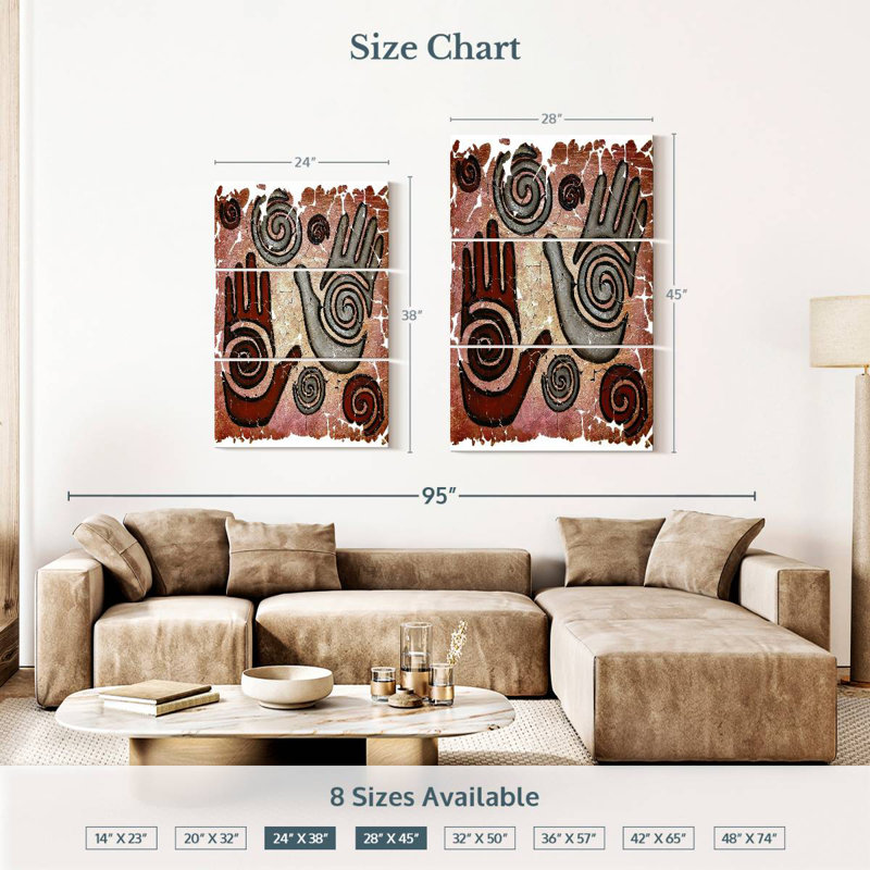 Kerrick Healing Hands Fresco Vertical, 38" H x 24" W