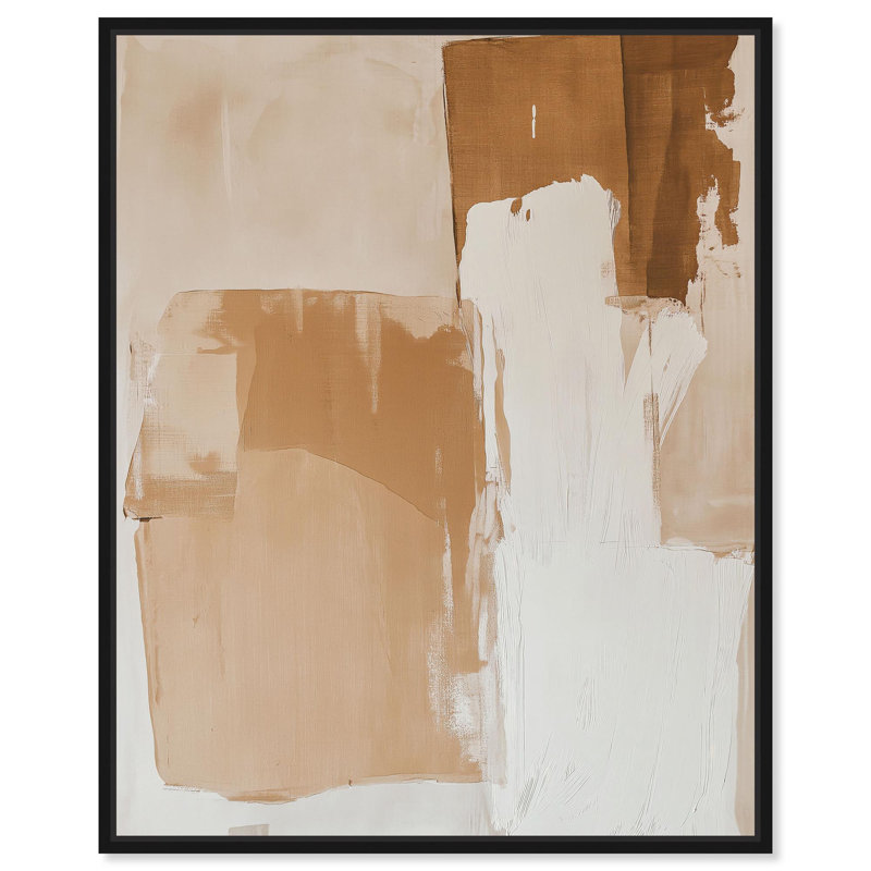 Terra Layers, reproduction d'art sur toile par Art Remedy, Structure noire, H 21 po x l 17 po