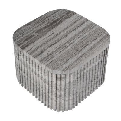 Sylvester 16 in. W Square Marble Low Bunching Table