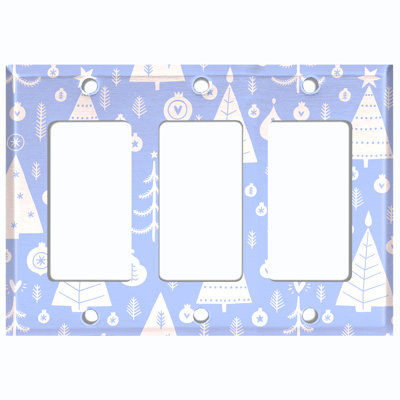 Holiday Themed 3 - Gang Rocker Standard Wall Plate