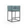 Upholstered Counter Stool with Metal Frame