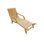 Outdoor Teak Chaise Lounge