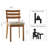 17.7" H Solid Wood Side Chair