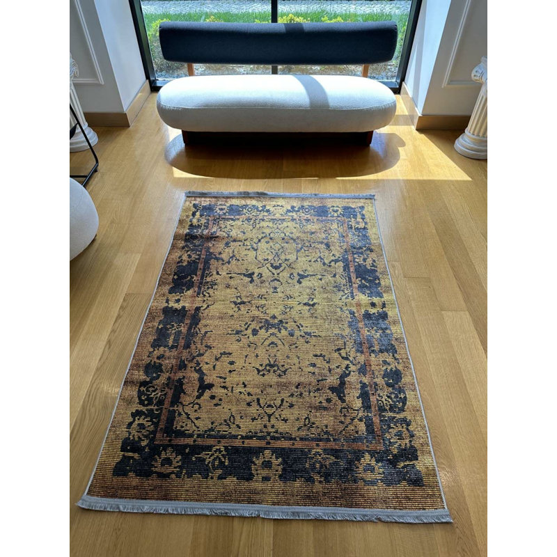 Tapis Nashayla avec envers antidérapant, Rectangle 3 pi 11 po x 6 pi 7 po