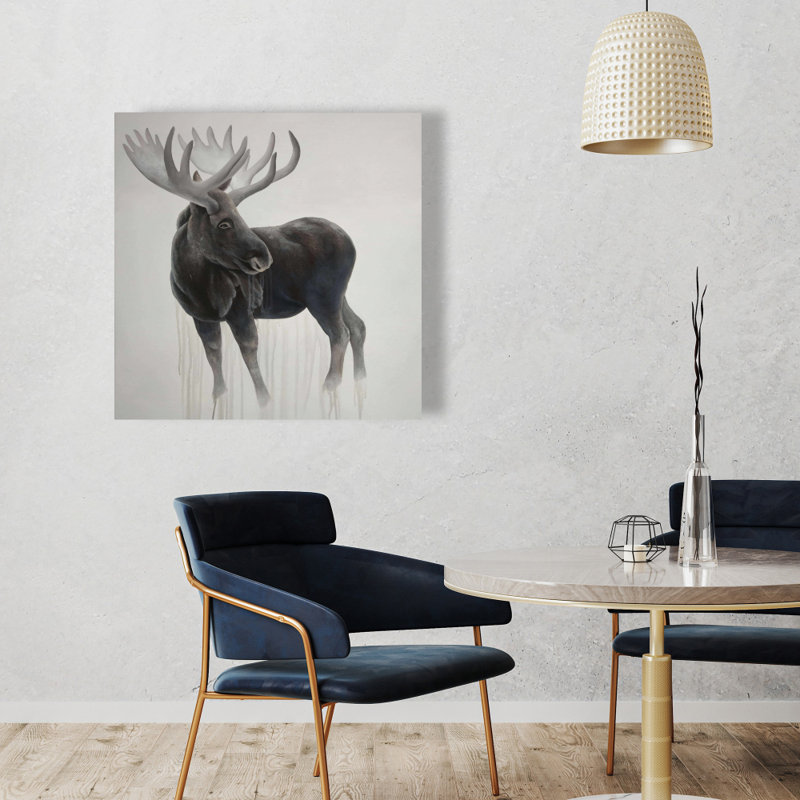 Toile de chambre Bull Moose | Décoration rustique